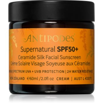 Antipodes Supernatural SPF50+ Ceramide Silk Facial Sunscreen crema protectoare pentru fata cu ceramide - imagine 2